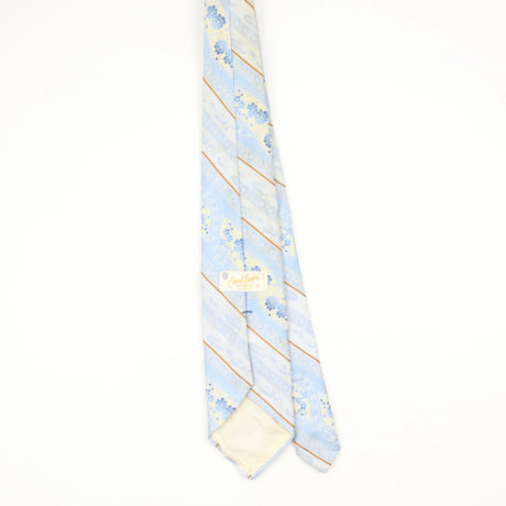 Back Back of Vintage 1980's Floral Patterned Tie