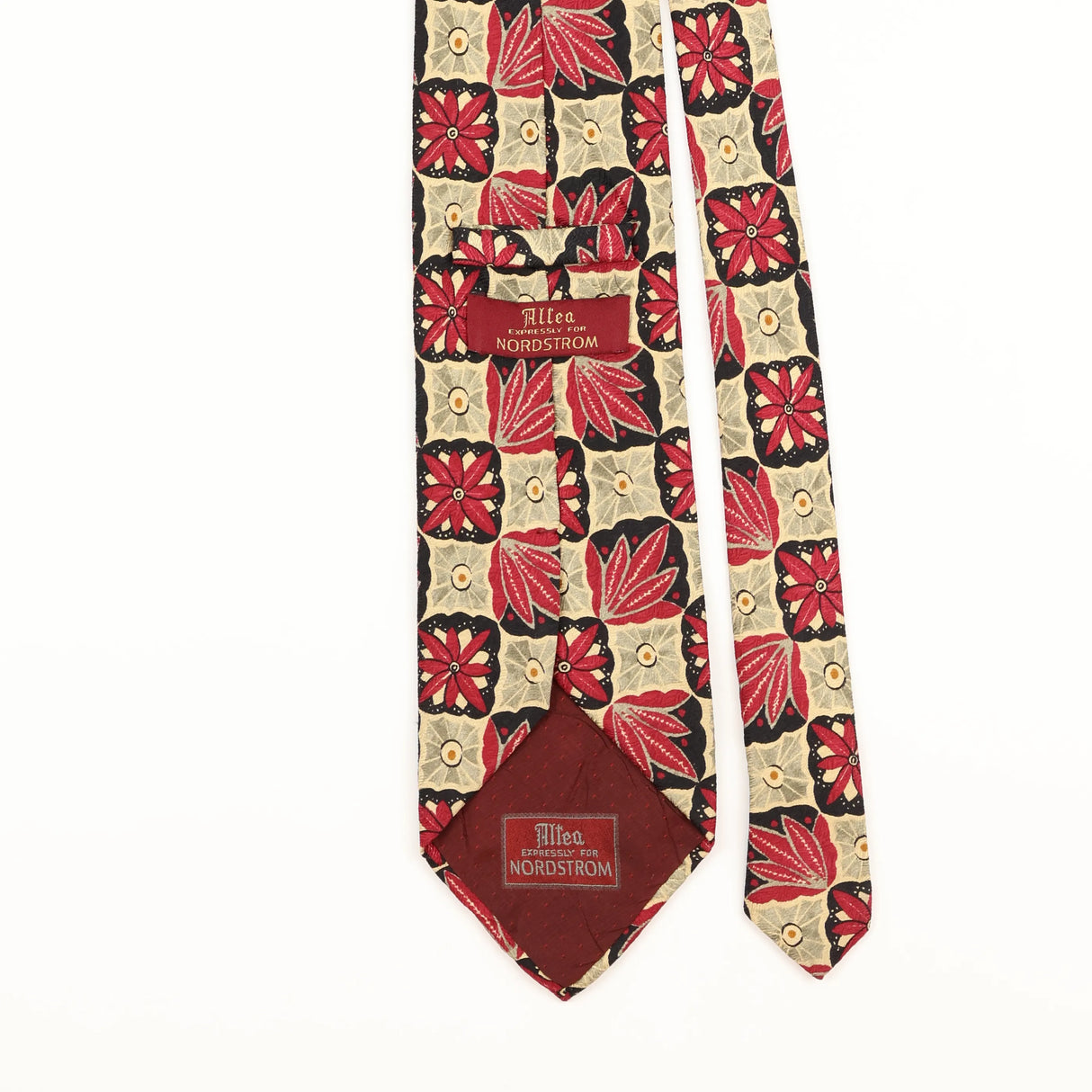 Back Detail of Vintage Nordstrom Floral Patterned Tie