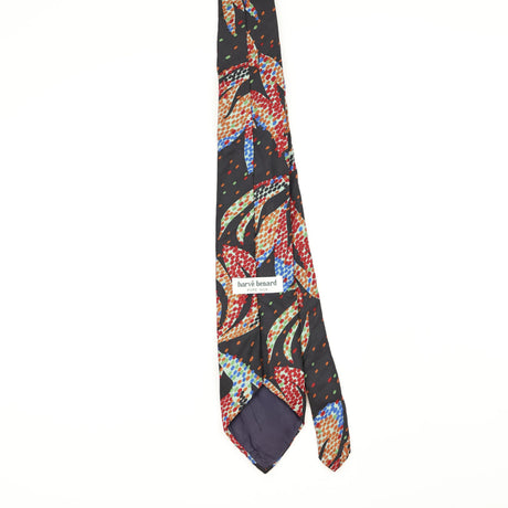 Back Back of Vintage 1990's Harvé Benard Abstract Patterned Tie