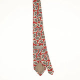 Back Back of Vintage 1990's Robert Talbott Geometric Patterned Tie