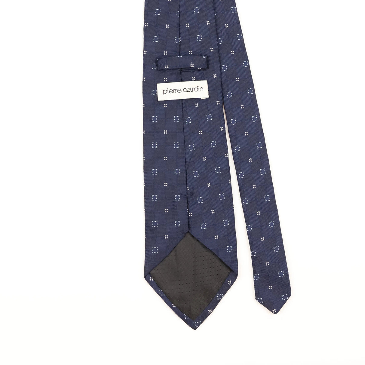 Back Detail of Vintage Pierre Cardin Geometric Patterned Tie