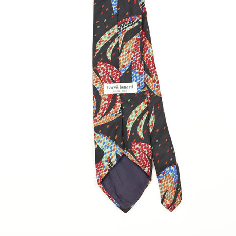 Back Back Detail of Vintage 1990's Harvé Benard Abstract Patterned Tie