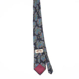 Back Back of Vintage 1990's Bert Pulitzer Paisley Patterned Tie