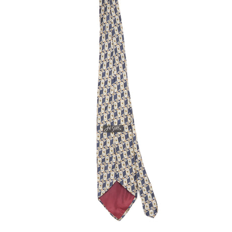 Back Back of Vintage 1990's Geometric Patterned Tie
