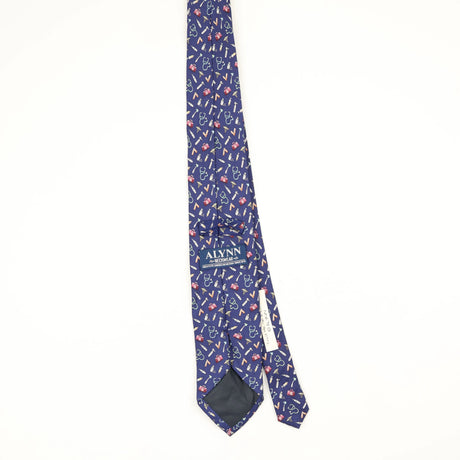 Back Back of Vintage 1990's Alynn Neckwear I'm A Doctor Cartoon Patterned Tie