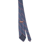 Back Back of Vintage 1990's Yves Saint Laurent Striped Patterned Tie