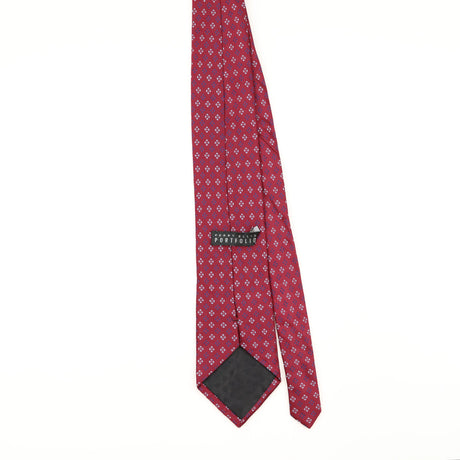Back of Vintage Perry Ellis Geometric Patterned Tie