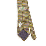 Back Detail of Vintage 1990's Tropical Screech Owl Animal Print Patterned Tie
