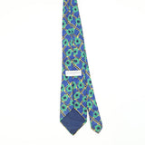 Back Back of Vintage 1990's Givenchy Flowers Floral Patterned Tie