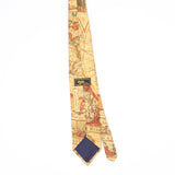 Back Back of Vintage 1990's Alynn Neckwear Map Abstract Patterned Tie