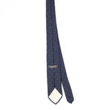 Back Back of Vintage 1990's Christian Dior Foulard Geometric Patterned Tie