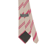 Back Back Detail of Vintage 1990's Francesco Smalto Striped Patterned Tie
