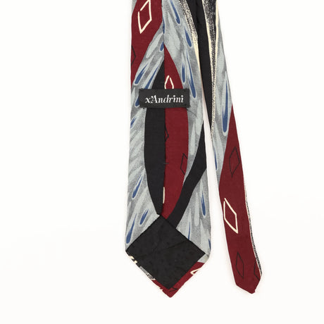 Back Detail of Vintage 1990's Abstract Patterned Tie