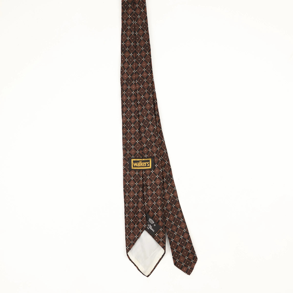 Back Back of Vintage 1980's Countess Mara Geometric Patterned Tie