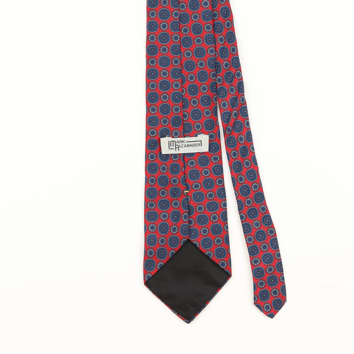 Back Detail of Vintage 1990's Geometric Patterned Tie
