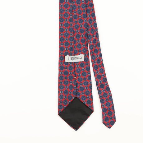 Back Detail of Vintage 1990's Geometric Patterned Tie