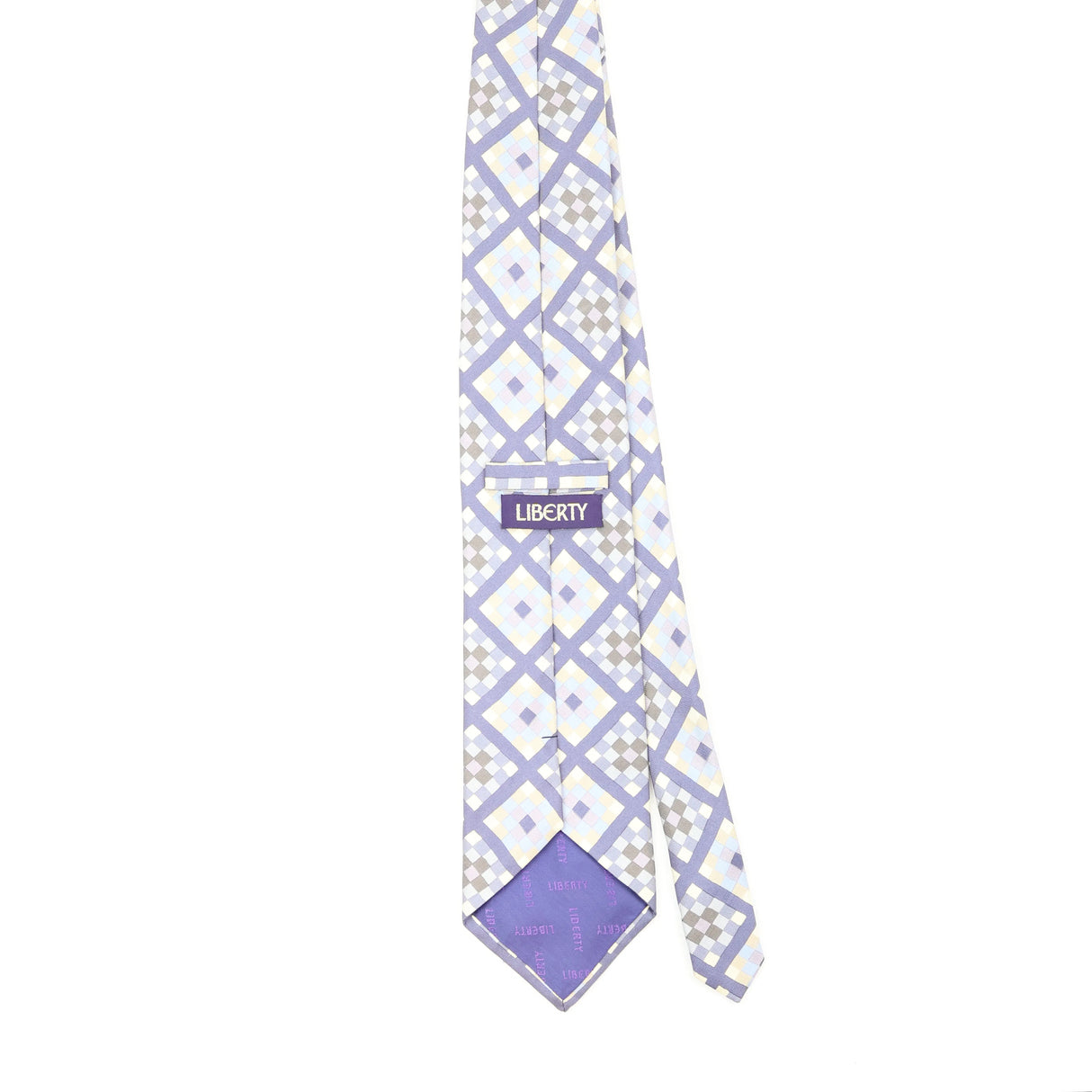 Back Back of Vintage Liberty of London Geometric Patterned Tie
