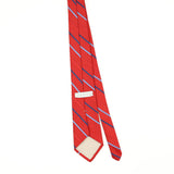 Back Back of Vintage 1990's Halston Striped Patterned Tie