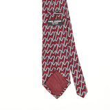 Back Detail of Vintage Geometric Patterned Tie