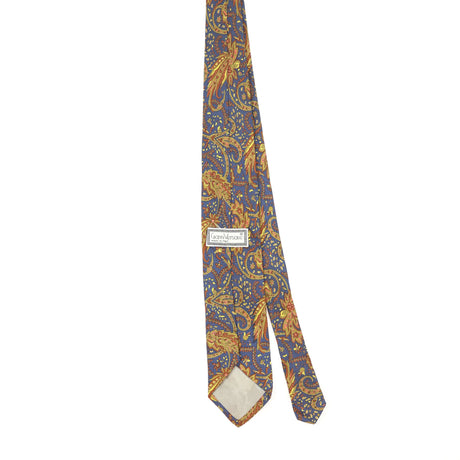 Back of Vintage 1990's Versace Paisley Patterned Tie