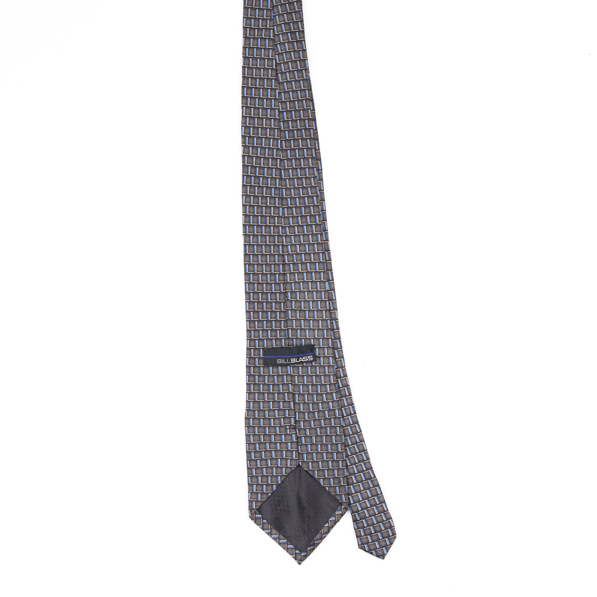 Back Back of Vintage Bill Blass Geometric Patterned Tie