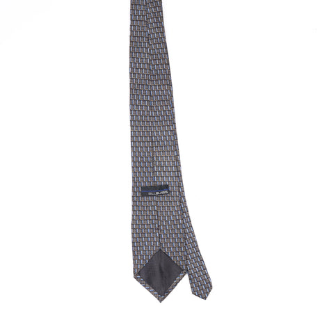 Back Back of Vintage Bill Blass Geometric Patterned Tie