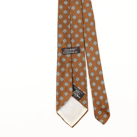 Back Detail of Vintage Sullivan Geometric Patterned Tie