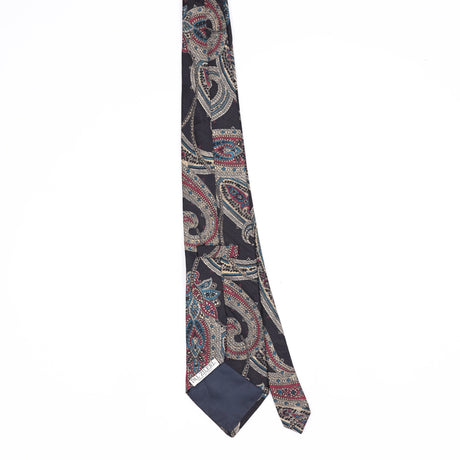 Back Back of Vintage 1990's Pal Zileri Paisley Patterned Tie