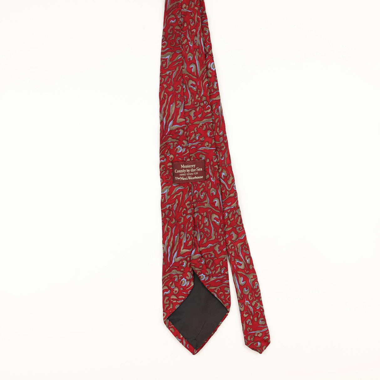 Back of Vintage 1990's Abstract Patterned Tie