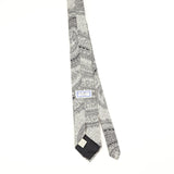Back Back of Vintage 1990's Yves Saint Laurent Paisley Patterned Tie