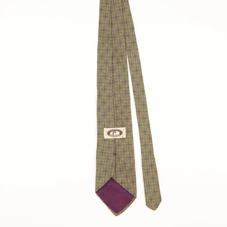 Back of Vintage 1990's Bert Pulitzer Geometric Patterned Tie