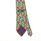 Back Back Detail of Vintage 1990's Alynn Neckwear Golf Clubs Geometric Patterned Tie