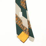 Back Back Detail of Vintage 1970's Damon Striped Patterned Tie