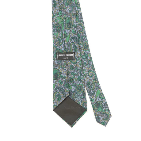 Back Detail of Vintage 1980's Pierre Cardin Floral Patterned Tie