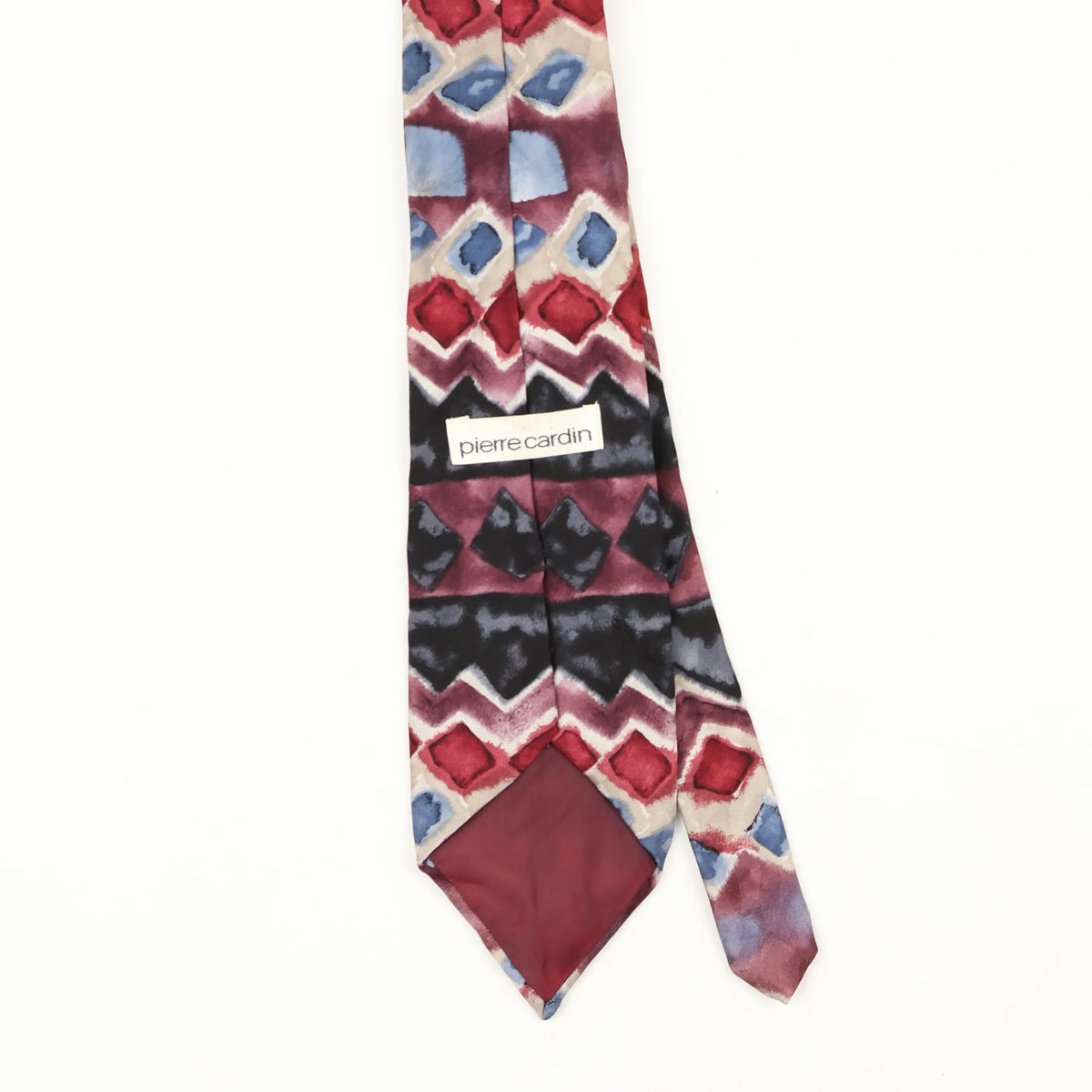 Back Back Detail of Vintage 1990's Pierre Cardin Abstract Patterned Tie