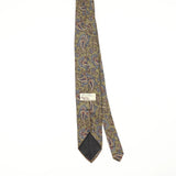 Back Back of Vintage 1990's Robert Talbott Paisley Patterned Tie