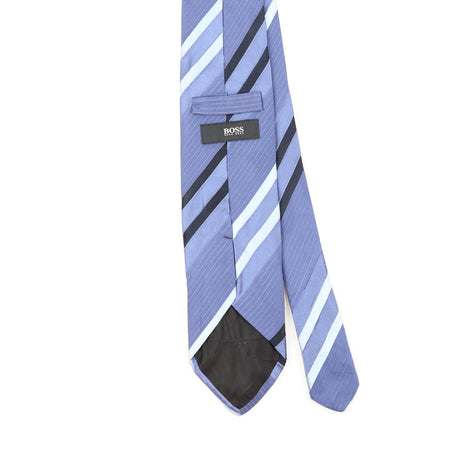 Back Back Detail of Vintage Hugo Boss Striped Patterned Tie