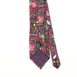 Back Detail of Vintage 1990's Smithsonian Institution Abstract Patterned Tie