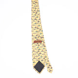Back Back of Vintage 1990's Museum Artifacts Lighthouse Cartoon Patterned Tie
