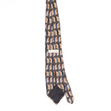 Back Back of Vintage 1990's Haggar Geometric Patterned Tie