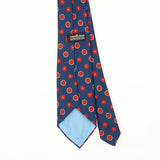 Back Back Detail of Vintage 1980's Wembley Circles Polka Dot Patterned Tie
