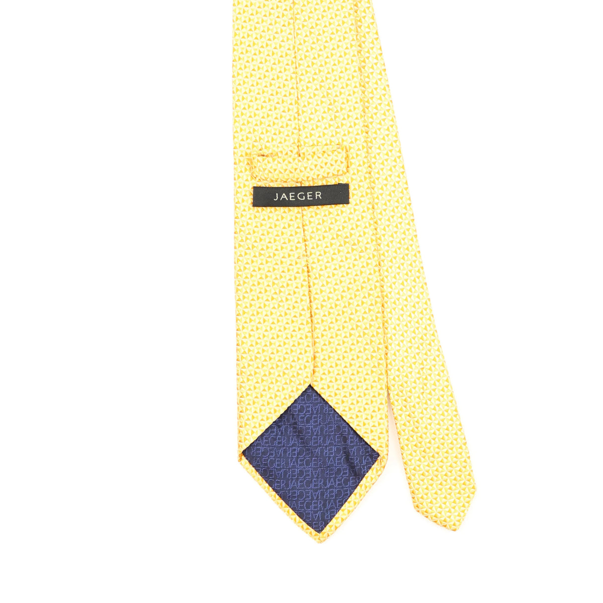 Back Detail of Vintage 1990's Jaeger Geometric Patterned Tie