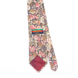 Back Back Detail of Vintage 1990's Tango Floral Patterned Tie