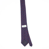 Back Back of Vintage 1990's Foulard Paisley Patterned Tie