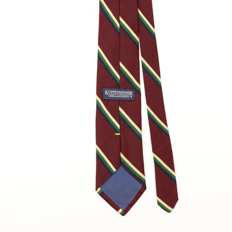 Back Detail of Vintage Kuppenheimer Striped Patterned Tie