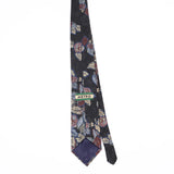 Back Back of Vintage Floral Patterned Tie