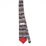 Back Back of Vintage 1990's Halston Paisley Patterned Tie