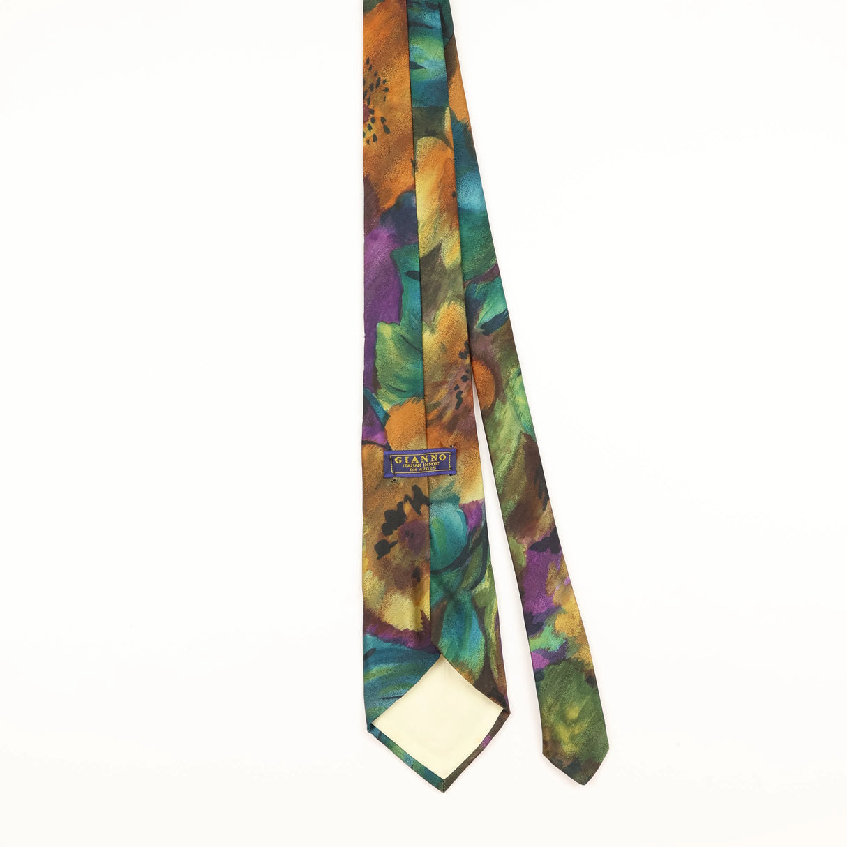 Back of Vintage 1990's Abstract Patterned Tie