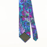 Back Detail of Vintage 1980's Abstract Patterned Tie
