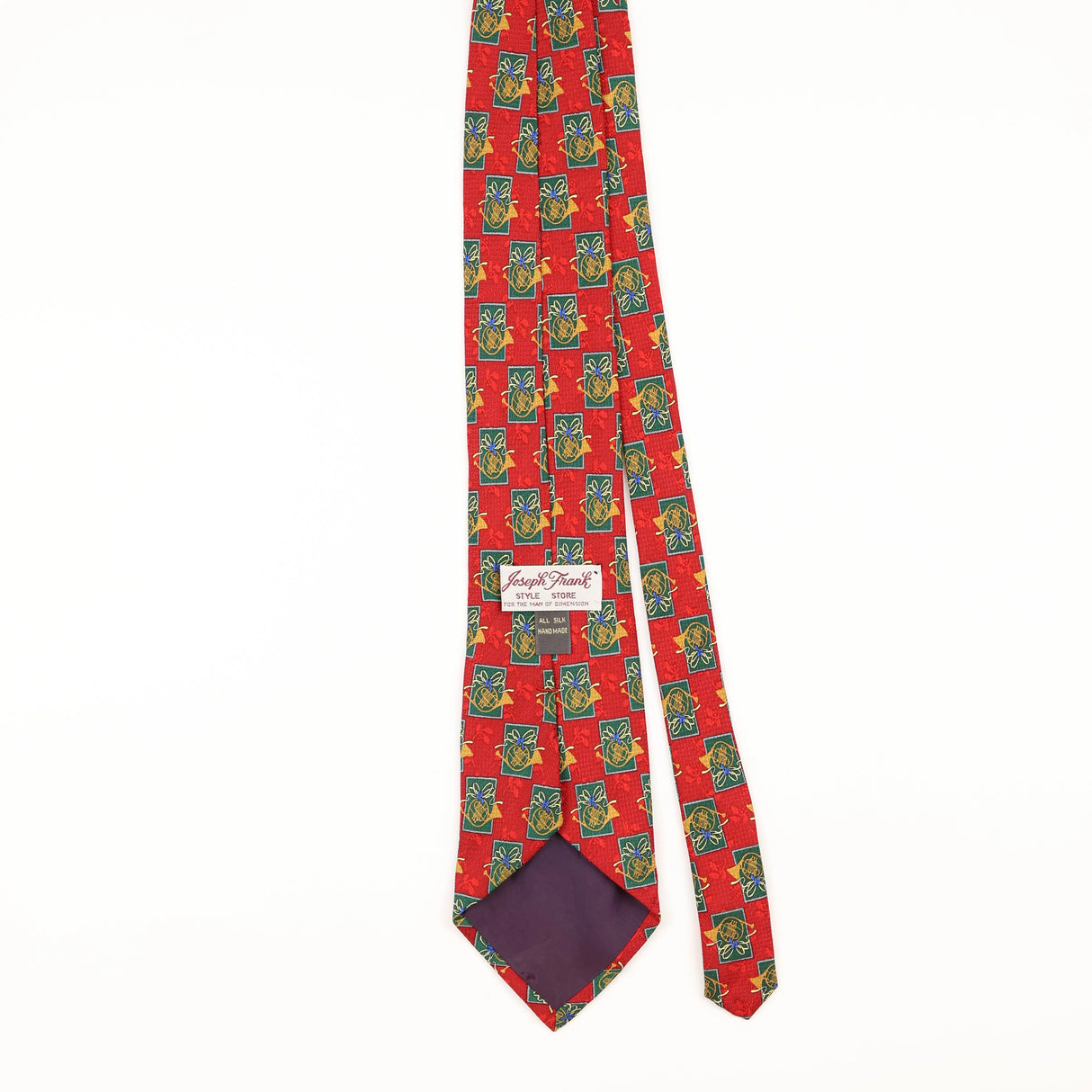 Back of Vintage 1990's Geometric Patterned Tie